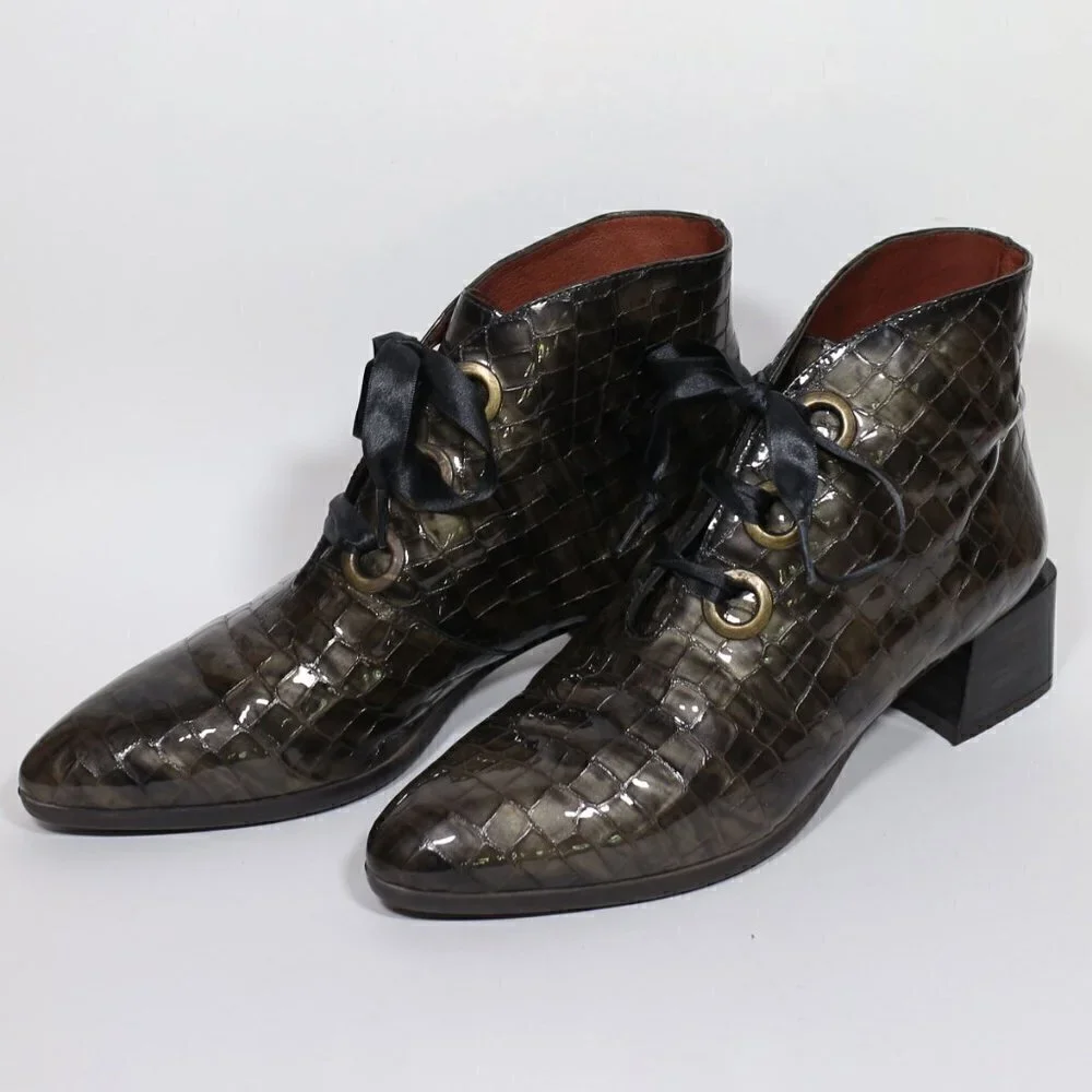 Hispanitas Faux Snake Skin Boots - Picture 2 of 6